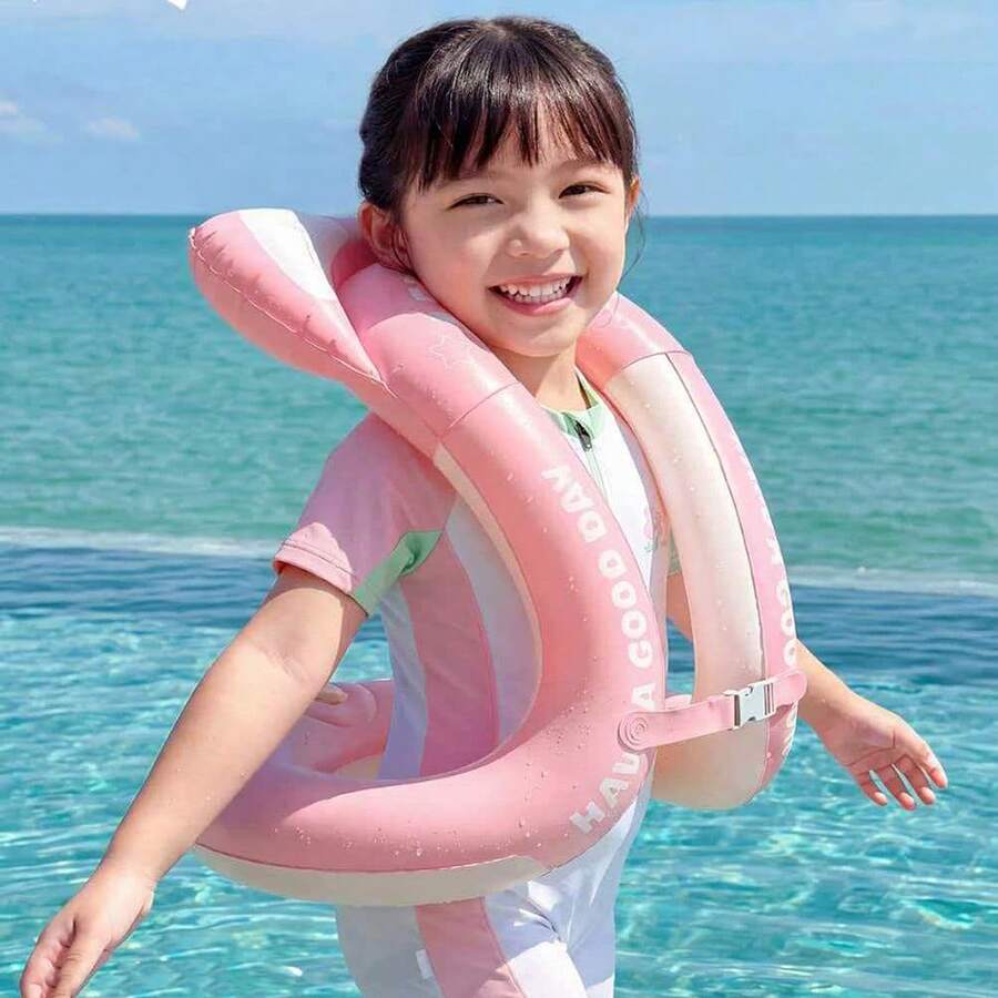 Áo bơi bơm hơi màu cầu vồng, áo vest dày tập bơi, phù hợp cho cả nam và nữ, áo phao bơi hồ bơi - Nhiều màu - Xem 1