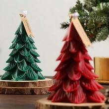 1PC Snowflake Christmas Tree Shaped Scented Candle Home Decor Ornament Gift Box, Christmas Gift, Christmas Scented Ornament, 2 Packaging Styles Randomly Shipped - 1PC - View 14