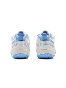 Unisex Rotary Knob Badminton Shoes, Breathable Anti-Slip Wear Resistant Sports Sneakers, Lightweight Cushioned Training Footwear For Tennis Volleyball Table Tennis - Blue and White - View 8