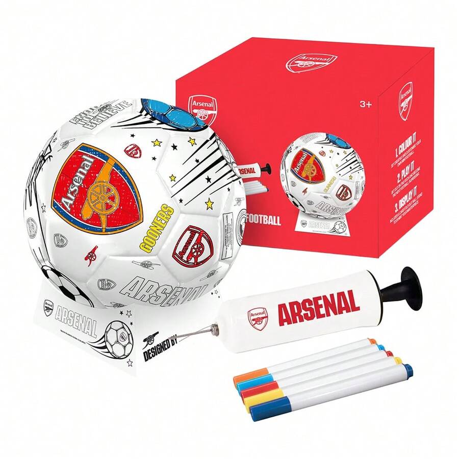 Arsenal FC Colour In Mini Football Set - Multicoloured - View 1