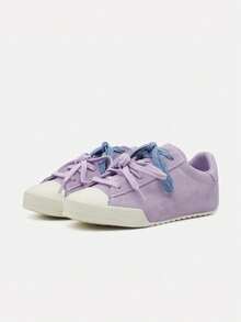 Converse 女款 Chuck Taylor SEASONAL 帆布低筒運動鞋 A18338C - 淡紫色 - 查看 3