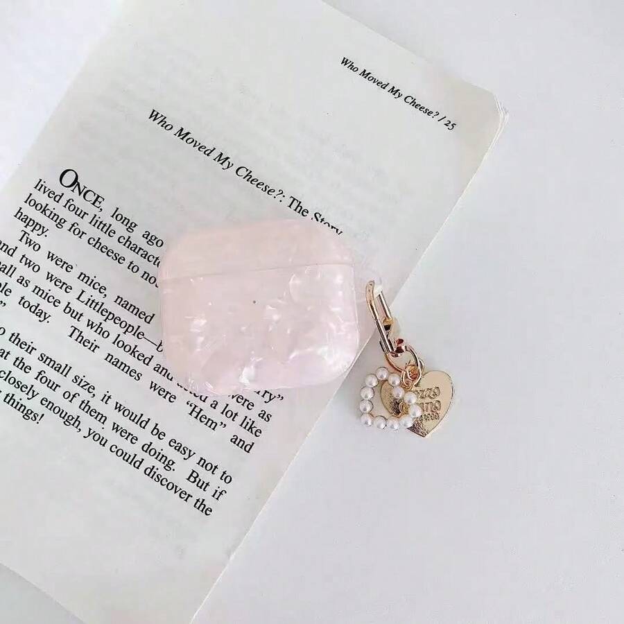 Compatible With Apple Original Earphones 4 Shell Pattern Earphone Protective Case Pro 2 3 Pro 3 Earphone Case, Earphones Not Included - Baby Pink - View 1