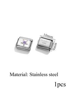 1 Piece Of Stainless Steel Star Shaped Circular Italian Module Watch Strap Pendant For DIYbracelet Making Kit - Watch Strap - View 39