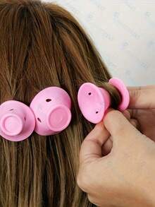30/20/10pcs Heatless Soft Silicone Hair Curlers, Sleep-Friendly Flexible Hair Styling Tools For Salon, Home And Travel Use, Salon-Grade Hair Accessories - Multicolor - View 3
