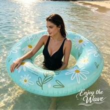 Summer Pool Daisy Swim Ring PVC Inflatable Transparent Swim Ring Thickened Material Swim Ring Water Sports - Daisy Swim Ring - View 6