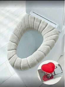 1pc Thickened Bathroom Toilet Seat Cushion, Soft & Comfortable, Elastic, Easy To Install, Creative Pumpkin Pattern, Universal Toilet Seat Cover, Thick & Washable, Bathroom Decor, Winter Decoration - Toilet Seat Cushion - View 17