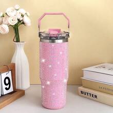 30oz Tumbler – Diamond Finish, Double Wall Vacuum Insulated Stainless Steel, Leakproof, Reusable, Coffee Mug, Water Bottle, Matcha Drinkware, US Local Shipping - Multicolor - View 13