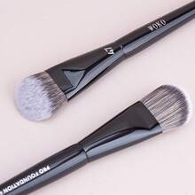 2/1pc 47 Foundation Brush, 78 Foundation, Shadow Brush Liquid Cream Blending Blush Angled Professional Makeup Tool Set - Multicolor - View 2