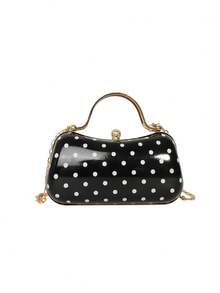 Fashion Party Evening Clutch Bag - Black - View 10
