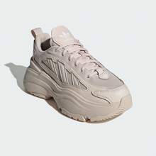 Adidas Originals OZGAIA Mesh Synthetic Leather Low-Top Casual Shoes For Women - Baby Pink - View 4