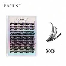 Lashine DIY Hot Melt Cluster False Eyelashes 30D 40D 240pcs Mixed Length Soft Lightweight Fine Natural Look Individual Lash Extensions - D - View 4