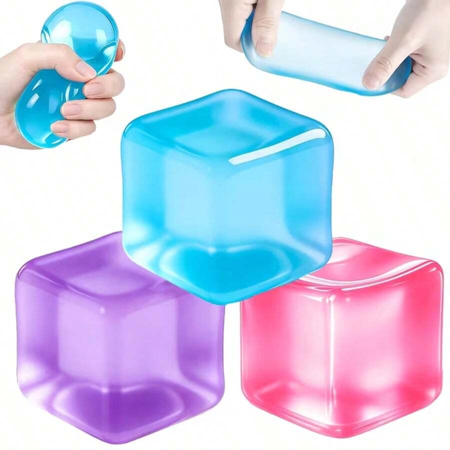 1 Stück, 5 cm große Größe, weiches Gefühl, langsam zurückfederndes Stressabbau-Quetschspielzeug, visuell frisch und heilend, leicht und strukturiert in der Hand, idealer Stressabbau-Begleiter für Büro, Schreibtisch, Sofa zu Hause, geeignet für Studenten zur Linderung von akademischem Druck und beliebt bei Berufstätigen, ob in Meeting-Pausen, beim Pendeln oder bei Überstunden in der Nacht, ein sanftes Drücken kann Angst lösen - Verschiedenfarbig - Übersicht 1
