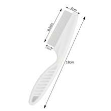 2/1pc Multi-Function Fine-Tooth Comb With Dense Sharp Stainless Steel Teeth, Efficiently Removes Lice, Nits, Fleas And Dandruff From Human Hair, Also Suitable For Grooming Loose Fur Of Dogs, Cats And Other Pets. Ergonomic Non-Slip Handle Ensures Stable Grip During Use. Durable, Easy To Clean And Portable, Essential Grooming Tool For Family And Pets. - One Size - View 6