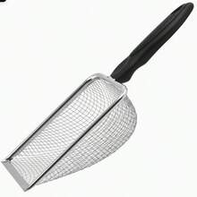 1pc Stainless Steel Cat Litter Scoop, Fine Mesh Handle Design, Sturdy And Durable, Suitable For Cats, Equipped With Two Different Mesh Hole Sizes, Can Clean Clumping And Non-Clumping Cat Litter - View 13