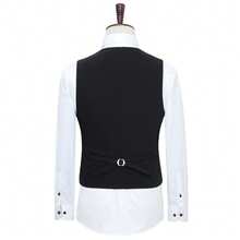 Men's Plus Size Loose Fit Vest, Suitable For Party, Business Banquet, Outing, Casual Vacation And Other Occasions - Black - View 5