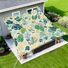 1 pieza Vela de sombra solar cuadrada con estampado geométrico de girasol fresco, adecuada para patio pequeño, piscina, área de ocio al aire libre de villa. Sombrilla de playa, tela de sombra solar para exteriores, toldo de playa, tienda de playa, sombra solar para patio, cenador al aire libre, cenador - Bohemia C - Ver 45