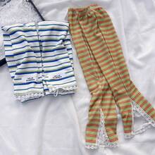 Women's UV Protection Sleeves For Arm Sleeves Striped Cool Muff Driving Cycling Anti-Sunburn Sleeve Sun Protection Mittens - Multicolor - View 9