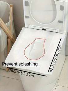 10pcs Disposable Toilet Seat Covers, Travel Essentials, Large Waterproof Toilet Pads, Suitable For Home, Travel, Public Restrooms, Full Coverage Toilet, Mother's Day Gift - Multicolor - View 5