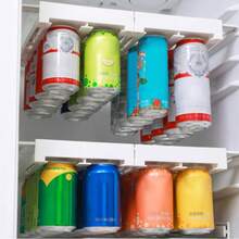 Organizador Latas Refrigerador Multifuncional Dispensador Blanco - Ver 6
