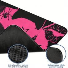 Cat Pink & Black Mouse Pad | Cute Kawaii Desk Mat | Aesthetic Anime Cat Pad | Comfortable Workspace Decor | Gaming & Study Mouse Pad - Mouse Pad - View 6