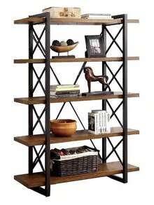 Super life Five-Tier Bookshelf, Steel Frame Bookcase, Storage Shelf, Suitable For Living Room, Bedroom, Office, Study, Industrial Style. - Multicolor - View 9