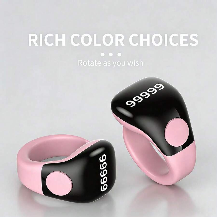 IP67 Waterproof Smart Prayer Bead Counting Ring, Adjustable, Supports APP Connection, Electronic Counter With Interchangeable Rings For Different Fingers - View 1
