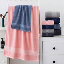 100% Pure Cotton Bath Towel Solid Color Woven High Quality Quick-Drying For Home Hotel Use 4 Size Available For Selection. - Dusty Blue - View 4