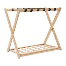 2-Pack Bamboo Luggage Racks For Guest Rooms - Bamboo Wood Color - View 8