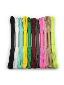 500 Colors, 5Pcs/10Pcs/15Pcs 3 Meters Length Each, Multi-Functional Outdoor Rope, Handmade DIY Braided Rope, Bracelet Strap Rope, Pet Leash Dog Rope Dog Collar Rope - Multicolor - View 8