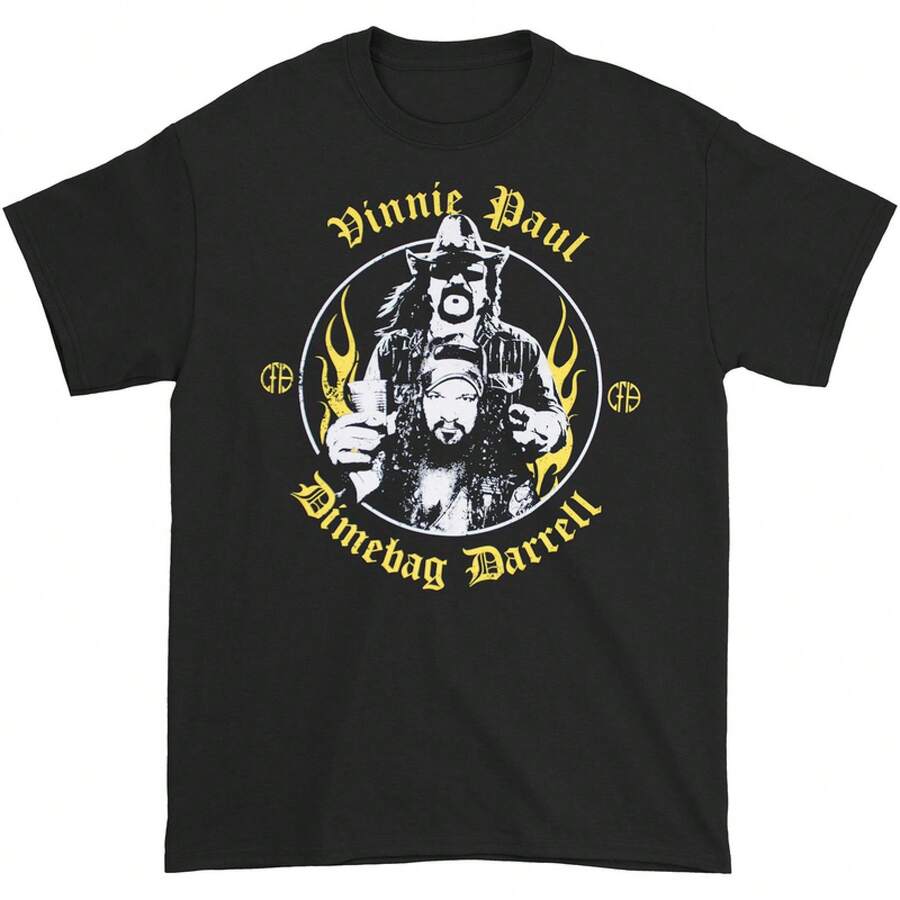 Dimebag Darrell Vinnie Paul CFH T-Shirt Men Black Band Tee - 1 - View 1