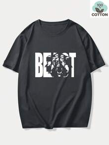 Men180g100%Cotton Casual T Shirt - White - View 11