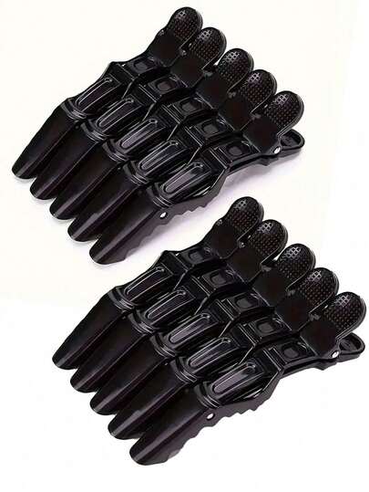OBOVAY 10/5/2pcs Set Salon Crocodile Clips, Seamless Bangs Clips, Duckbill Hair Clips, Professional Hair Styling Tools For Perming, Dyeing, Sectioning, Claw Hair Clips, Hair Accessories For Women, Back To School Essentials