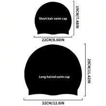 Babous Large Silicone Swim Cap, Long Hair Swim Cap, Large Comfortable Silicone Swim Cap - Multicolor - View 6
