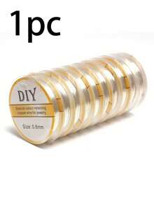 100m Metal Wire DIY Beading Threading Wire, Handmade Hair Clip Wrapping Wire, Jewelry Weaving Shaping Floral Wrapping Wire, Bead Stringing Wire, Gold Handmade Jewelry Making Wire - Multicolor - View 11