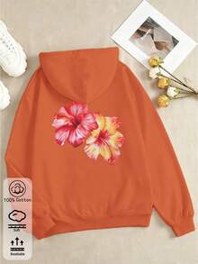 Summer Loose Top, Simple & Fun Y2K Style, Versatile Daily Wear, Casual Fashion Sportswear - Light Orange - View 2