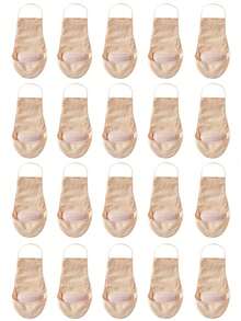 5雙女款夏季透氣隱形船襪，超短超薄腳踝長度，適合高跟鞋與露趾鞋 - 彩色 - 查看 10
