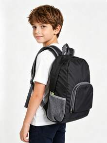 Travel Universal Foldable Backpack - Foldable Leather Bag - Travel Backpack With Shoulder Straps - Multicolor - View 3
