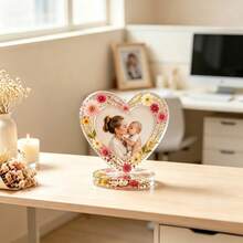 2pcs Heart & Square Photo Frame Silicone Mold, Oval Wave Epoxy Resin Casting Mold, Handmade Craft Mold, Suitable For Photo Cards, Desktop Decor, Peripheral Decoration, Flexible Reusable Silicone Mold, Used For Home Art Decoration And Handmade Crafts - Photo Frame Mold - View 6