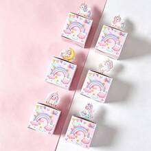 6pcs Paper Party Candy Boxes, Unicorn Mermaid Butterfly Theme Snack Gift Boxes, Suitable For Kids Birthday, Baby Shower, Gender Reveal, Wedding - View 9