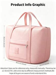 Expandable Travel Tote Bag, Waterproof Large Capacity Weekender Handbag With Separate Shoe Compartment, Lightweight Portable Carry On Duffle Bag For Travel, Gym, Camping - View 13