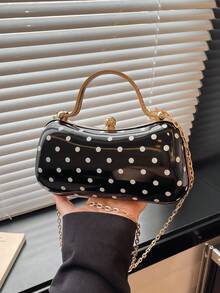 Fashion Party Evening Clutch Bag - Black - View 7