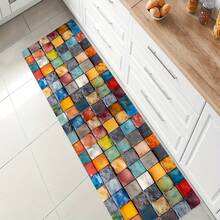 1 buah Karpet Batu Warna-warni Gaya Modern, Karpet Dekoratif, Dekorasi Kamar Tidur, Karpet Kecil, Permadani, Dekorasi Rumah, Karpet Ruang Tamu, Karpet Kecil Ruang Tamu, Karpet Kamar Tidur, Dekorasi Rumah Ruang Tamu, Karpet Luar Ruangan, Karpet yang Dapat Dicuci - Aneka warna 4 - View 4
