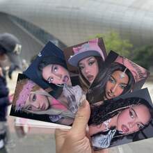 بطاقة LOMO هولوغرافية ليزرية لصور سيلفي نجم K-Pop، بطاقة تذكارية لدعم المعجبين - متعدد الألوان - مشاهدة 5