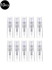 1/5/10/20 piezas Botellas de spray de perfume recargables mini, contenedores de almacenamiento de líquidos cosméticos transparentes con bomba de spray (3ML/5ML/10ML) - transparente - Ver 22