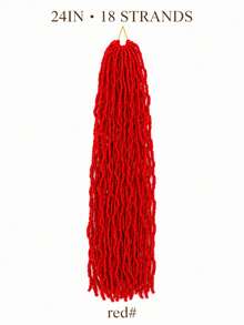 Faux Locs Crochet Hair, Pre Looped Synthetic Braiding Hair Extensions, Soft Lightweight Goddess Locs With Natural Texture, 18/24/30/36 Inch, 18 Or 14 Strands, Easy Crochet Styling For Daily Wear, Party & Vacation, Halloween - Multicolor - View 23