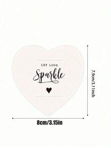 Wedding Sparkler Tags,Vintage Heart Sparkler Tags With Matchstick Holders, Kraft Paper Wedding Favor Labels, Wedding Party Decor, Rustic Sparkler Tags, Suitable For Ceremony, Anniversary Party, Engagement Event, Bridal Shower Decorations (Sparklers And Matches Not Included) - Default - View 6
