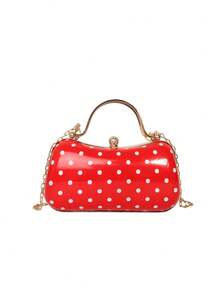 Fashion Party Evening Clutch Bag - Red - View 10