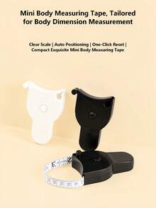 Y-Shaped Body Measurement Tape, Retractable Waist Measuring Tape, Compact And Portable, Minimalist Solid Color, Auto-Retract, Precise Scale, Self-Locking Positioning, Clear Readout, Millimeter Accuracy, Portable Measuring Tape, Auto-Fit, Non-Slip And Wear-Resistant Scale, Dual-Direction Measurement, Body-Hugging Measurement, Easy Operation, With Auto-Lock And One-Touch Retraction Function, High-Precision Accurate Scale Measuring Tape, Suitable For Weight Loss, Fitness And Sewing - Multicolor - View 6