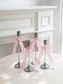 1 Conjunto de Castiçais Prateados Franceses, 3 Peças Suportes para Velas Cônicas, Castiçais Decorativos Modernos Dourados e Pretos, Adequados para Mesa de Jantar, Lareira, Casamento, Jantar, Festa, Natal, Decoração de Aniversário (Velas Não Incluídas) - Clássico - Visão 10