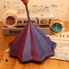 1件 3D列印PLA八角星指尖紓壓玩具,精緻螺旋幾何造型,支持多角度扭轉,觸感滑順,可作為桌面擺飾緩解煩躁,適合成人的精緻紓壓派對小禮物,適用所有節日慶典 - 彩色 - 查看 3